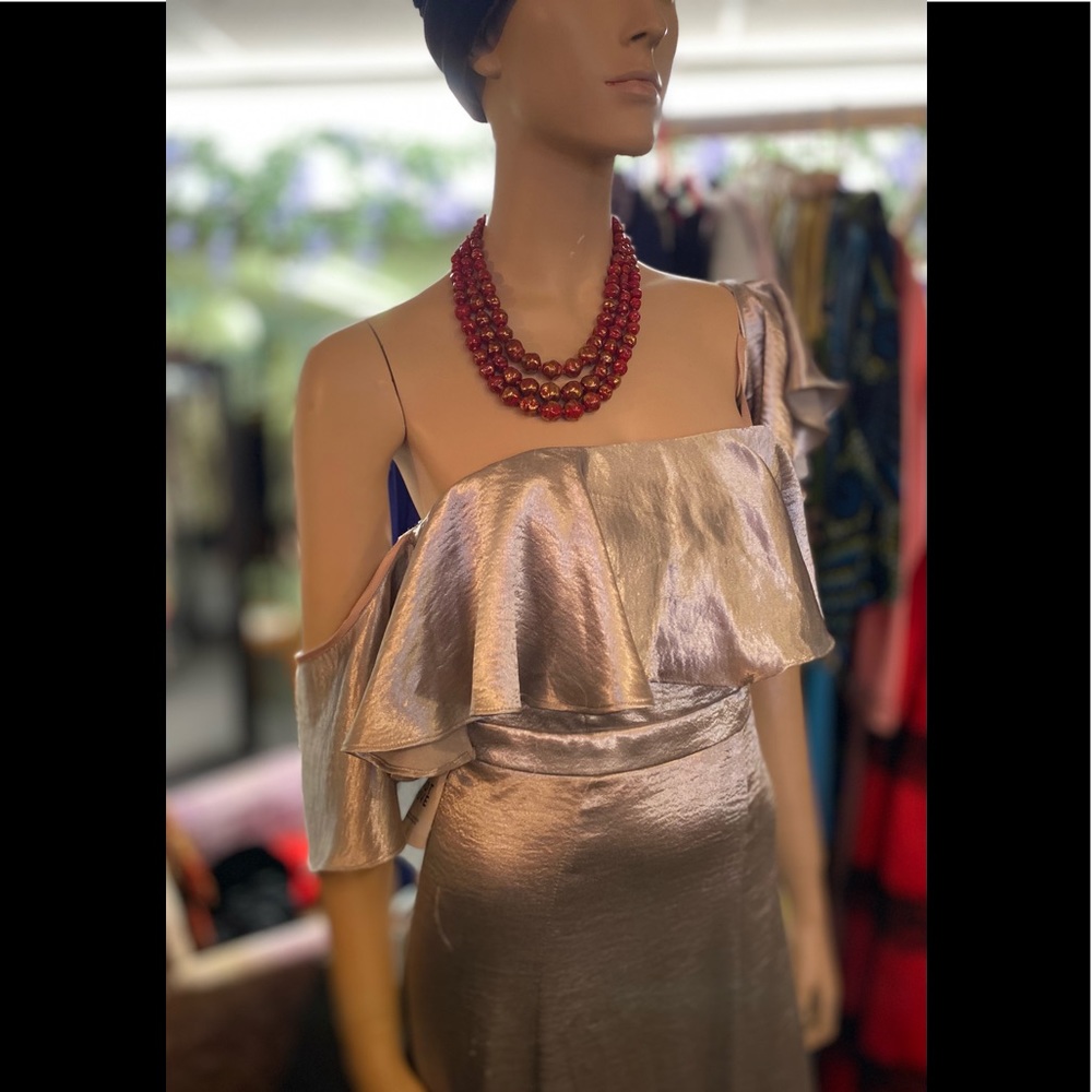 Liquid Satin Fame and Partners Gown NWT